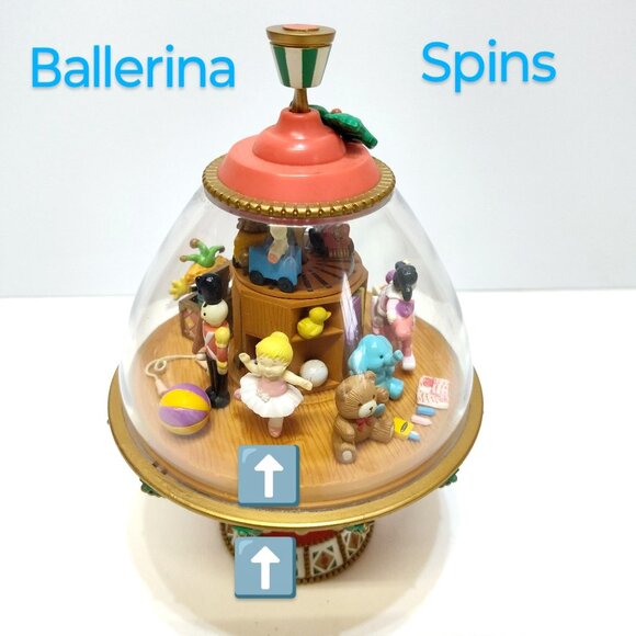 House Of Lloyd Christmas Around The World Twirl Top Toy Shop Works See Video VGC - Picture 10 of 15